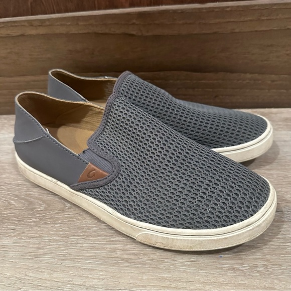 Olukai Pehuea Slip On Shoes Pavement Gray Size 10 - Picture 9 of 14